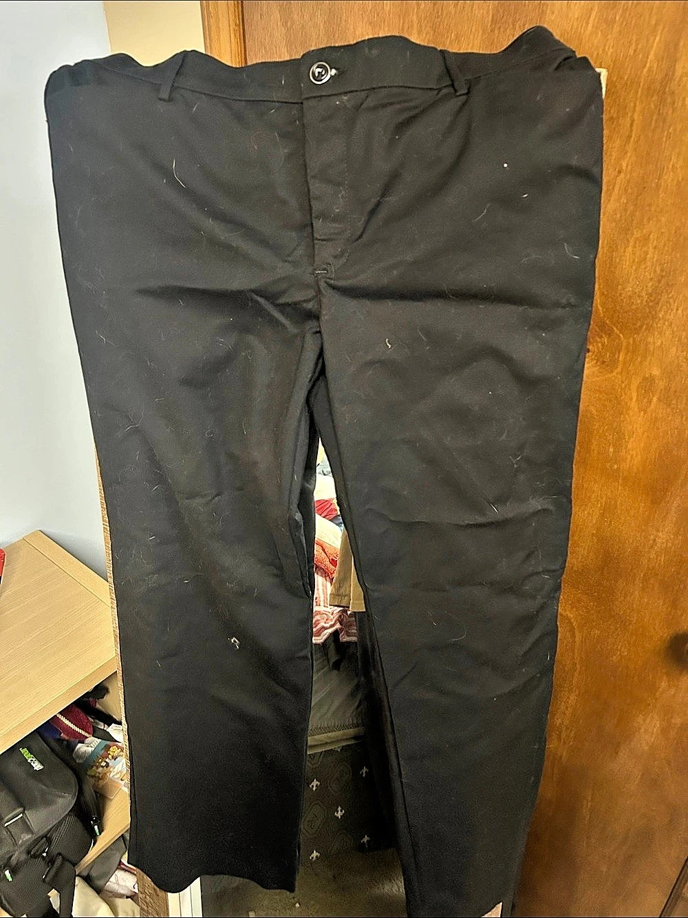 Lee Flex Motion Regular Fit Trouser Mid Rise Black Waist 18